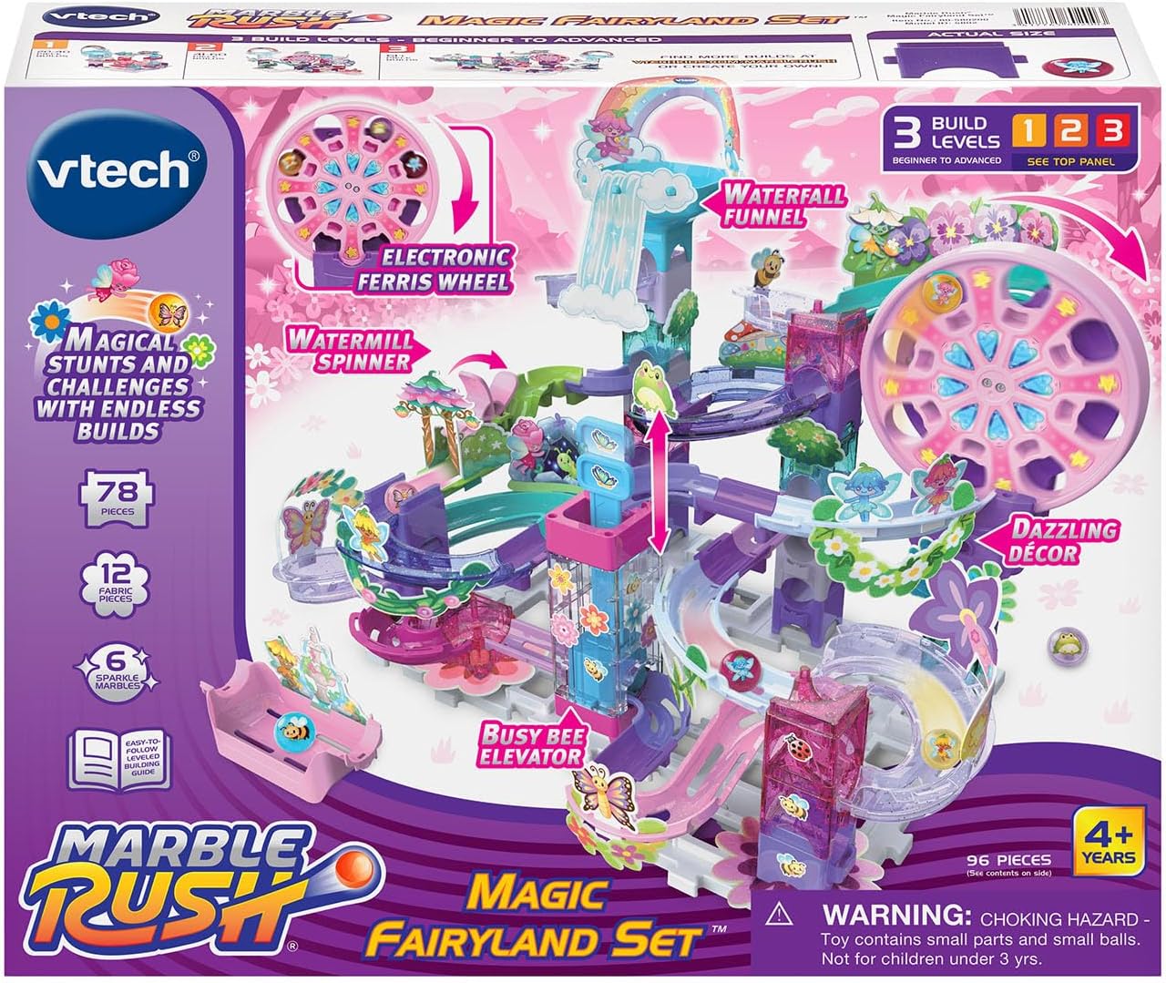VTech Marble Rush Magic Fairyland Playset with Electronic Ferris Wheel