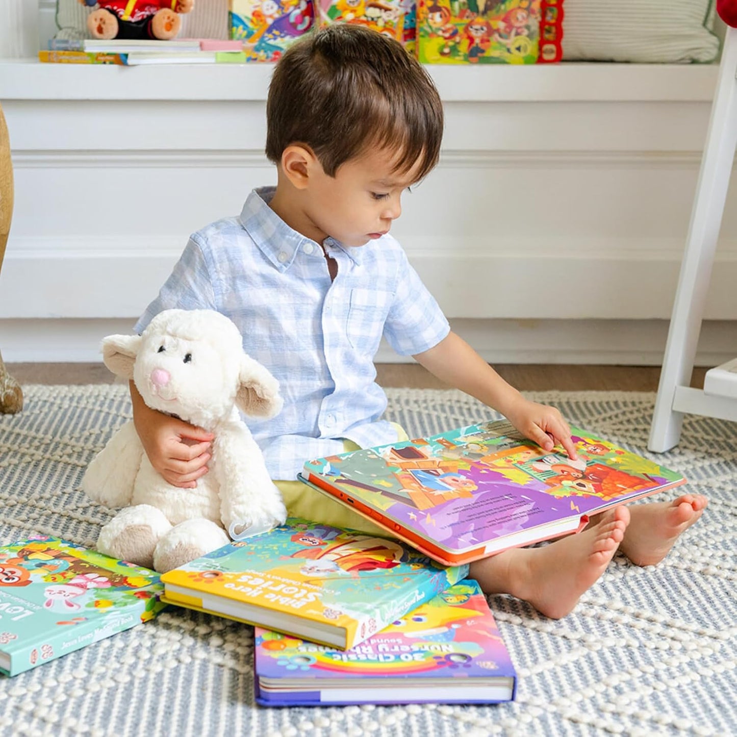 GO GO Bible Story Songs: 10 Toddler Songs, Christian Toys for Toddlers 3-5, Sound Books for Toddlers 1-3