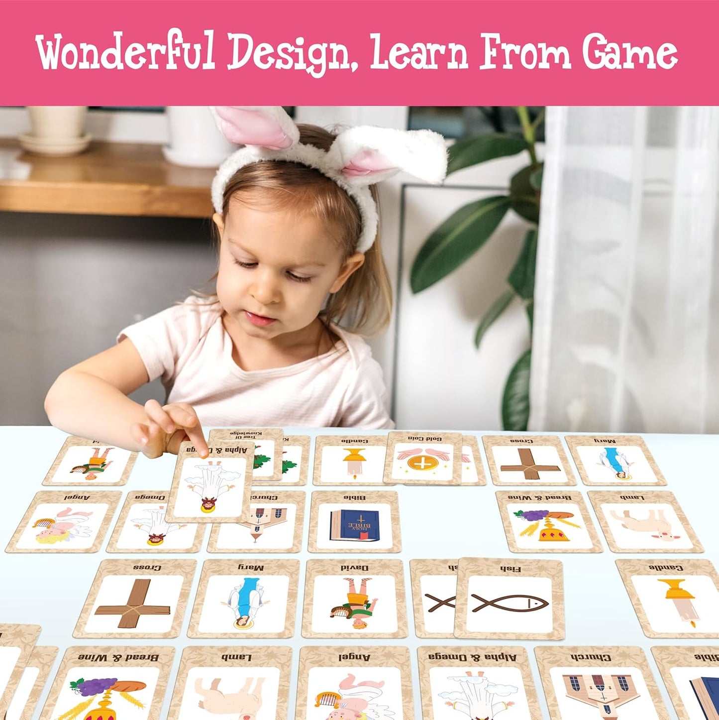 Hebayy Wild Animal Matching Game, 80 PCS Realistic Animal Memory Matching Cards for Toddlers 40 Pairs Real Animal Memory Cards Educational Toys for Preschool Boys & Girls 4 5 6 Years Old