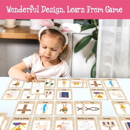 Hebayy Wild Animal Matching Game, 80 PCS Realistic Animal Memory Matching Cards for Toddlers 40 Pairs Real Animal Memory Cards Educational Toys for Preschool Boys & Girls 4 5 6 Years Old