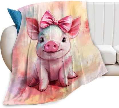 Bear Print Blanket Cute Baby Bear Fleece Throw Blanket Fuzzy Plush Super Soft Cozy Warm Decor Blanket Toddler Nursery Gifts for Boys Girls Kids Adult Men Women 40"x50"