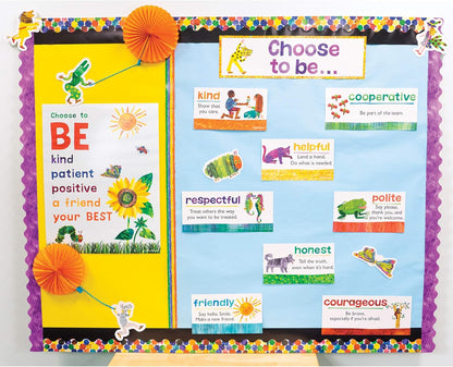 World of Eric Carle 43 pc Bundle of Math Bulletin Board Decorations, Numbers 0-20, Ten Frames, Counters, Place Value Math Manipulatives, Homeschool and Classroom Decor