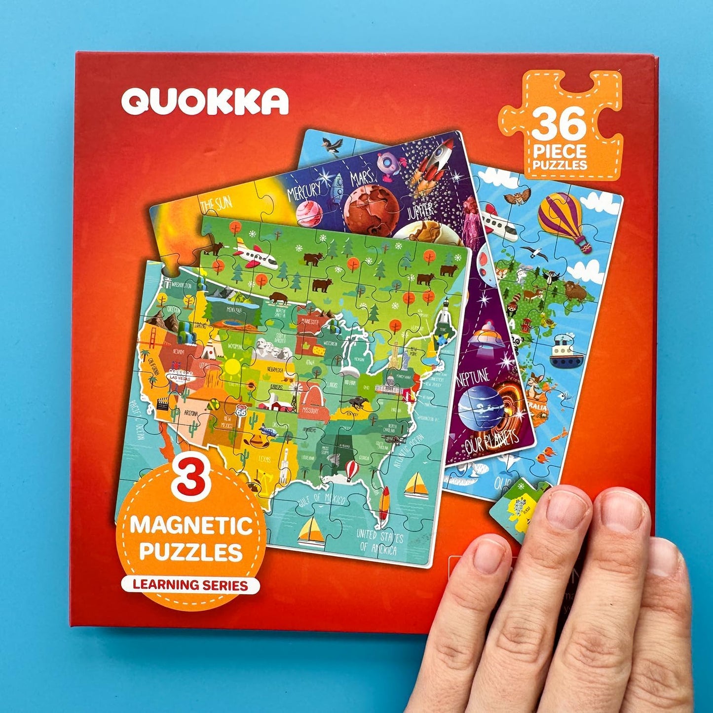 QUOKKA Magnetic Puzzles for Kids Ages 4-6 – Magnetic Fractions Learning Set for Kids 6-12 – Math Games for Homeschooling, Classrooms & Travel – 110 Magnets, 12 Task Pages, Marker – Toddler Travel Toys