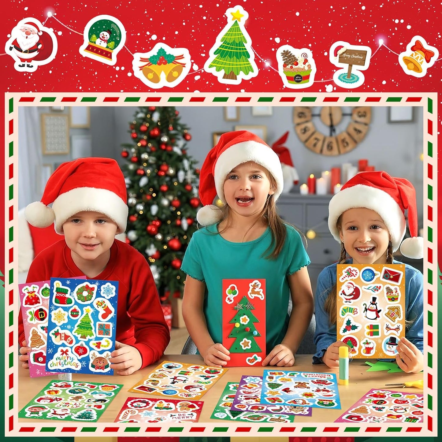 JULMELON 672 PCS Valentines Day Heart Stickers for Kids Conversation Heart Stickers Removable Labels Cards for Candy Envelopes Gifts Classroom Valentine’s Day Party Decorations
