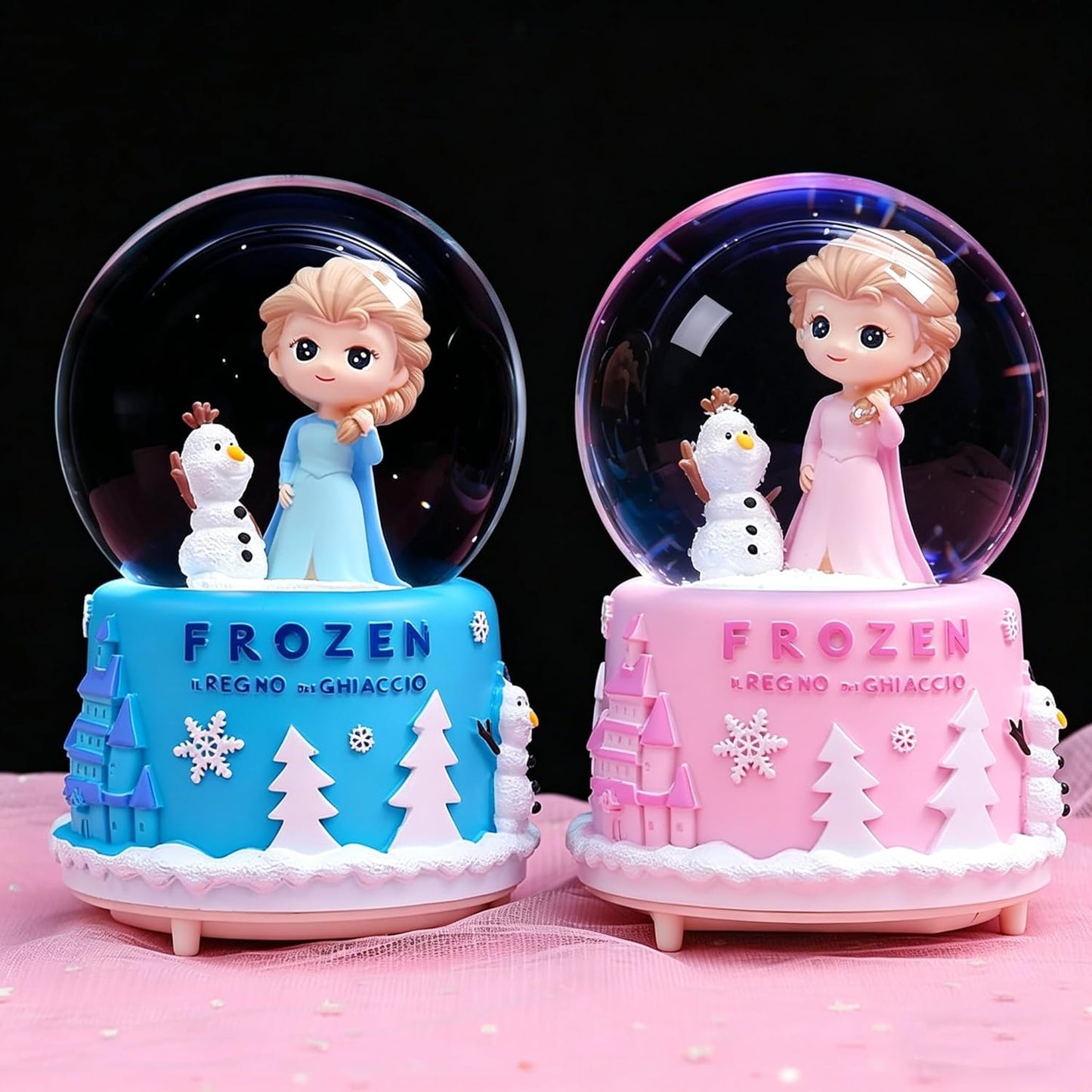Snow Globe, Princess Snow Globes for Girls, Music Snowglobe with Automatic Snowflakes, Christmas Birthday Princess Gifts for 6 7 8 9 10 11 12+ Year Old Girls Kids