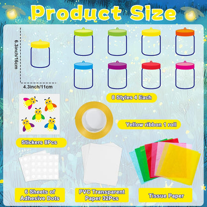 32 Sets Outer Space Suncatchers Craft Kit DIY Window Stained Glass Effect Planet Astronaut Alien Paper Crafts Home School Classroom Decoration Kid Birthday Gift Creative Art Project Activity Game - Colors B