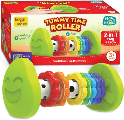 Imagimake Stacking Pots Toys | Leaps & Bounds 6+ Month Old Baby Toy | Learning Toy for Infant & Toddler | 5-in-1 Play & Learn | Stacking, Nesting, Pretend Play | First Birthday Gifts for Girls & Boys