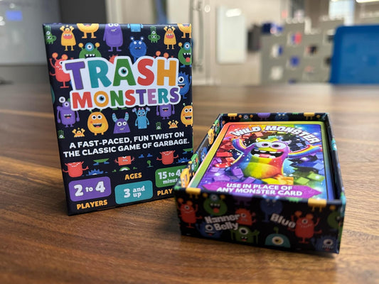 Trash Monsters - Card Game, Easy Number Sequencing Game with Fun Monsters | Ages 3 and up | Kids & Family Nights | Simple to Learn