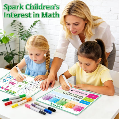 12 Packs Place Value Chart Math Manipulatives 1st 2nd 3rd, Math Games for Kids Addition and Subtraction Flash Cards, Classroom Must Haves Homeschool Supplies White Board Dry Erase Sheets