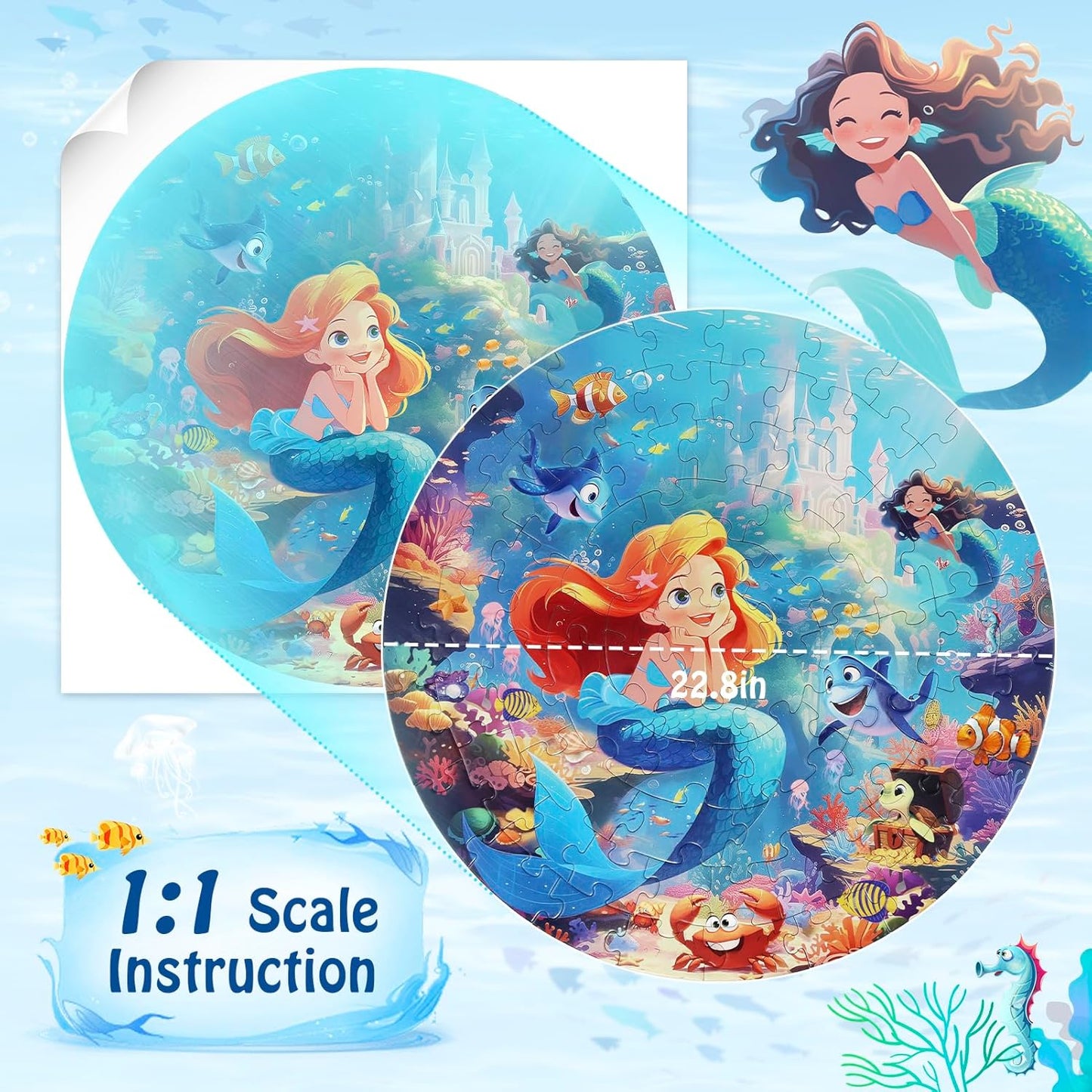 DIGOBAY United States Puzzle 70 Pieces USA Map Floor Jigsaw Puzzles for Kids Ages 4-10, Jumbo Round US Geography Puzzle 50 States with Capitals Educational Learning Toys for Boy or Girl