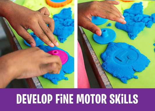 Educational Insights Playfoam Sand Sensory Set - Non-Toxic Play Sand Toys for Toddlers, Squishy Sensory Bin Filler for Home or Preschool Classroom, Moldable Crafting Compound, Kids Ages 3+