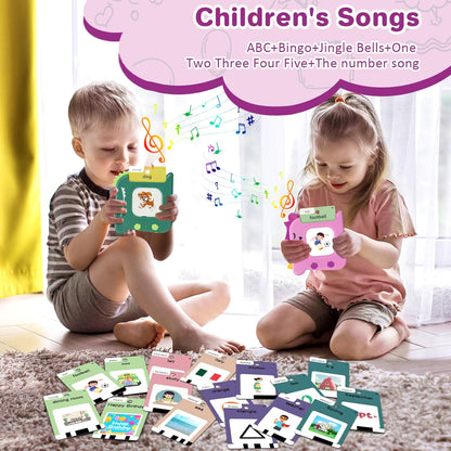 Talking Flash Cards for Toddlers 1 2 3 4 5 6 Year Olds, 420 Sight Words, Montessori Toys to Learning, Pocket Speech Therapy Toys for Toddlers, Sensory Preschool Educational Birthday