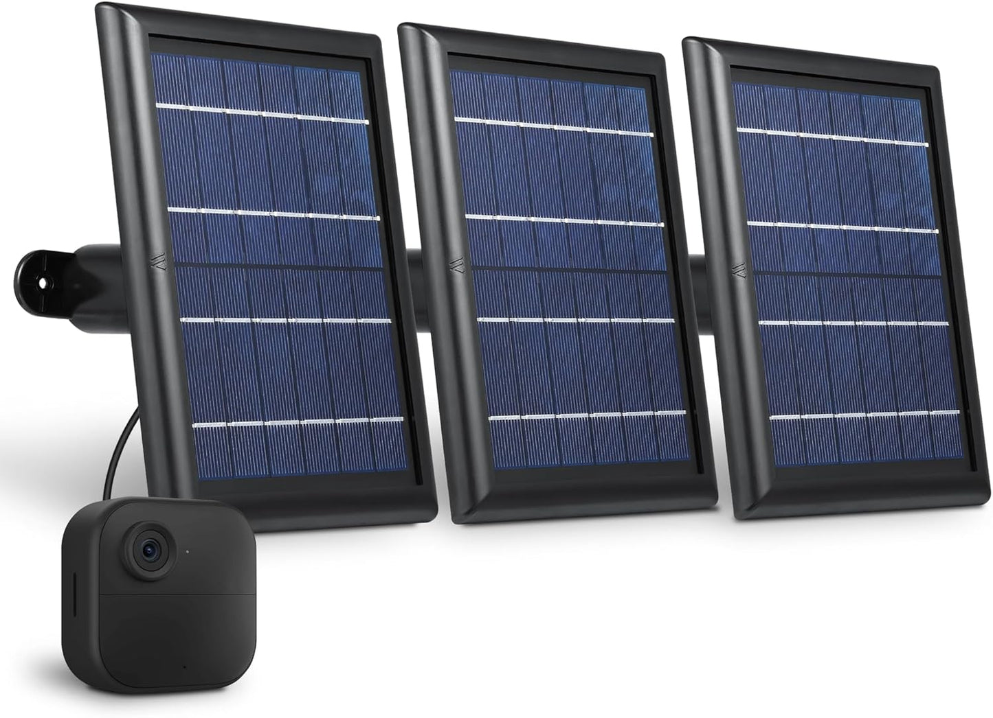 Wasserstein Solar Panel with Internal Battery - Compatible with Blink Outdoor 3/4 & Blink Outdoor 2K+ (New Model) (Black) - Camera NOT Included