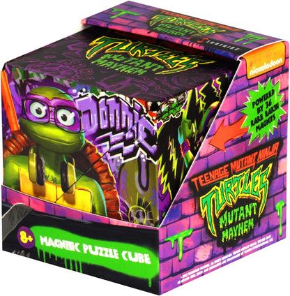 SHASHIBO Teenage Mutant Ninja Turtles Shape Shifting Box - STEM Magnetic Fidget Cube that Transforms Into Over 100 Shapes, Download Fun in Motion Toys Mobile App (Raphael)