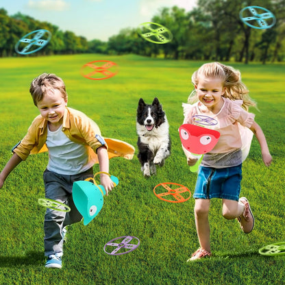 Outdoor Toys for Kids Ages 4-8 Kids Outdoor Flying Toys Manual Capture Catching for Toddlers 3 4 5 6 7 8 Years Old Christmas Easter Birthday Gifts Boys Girls