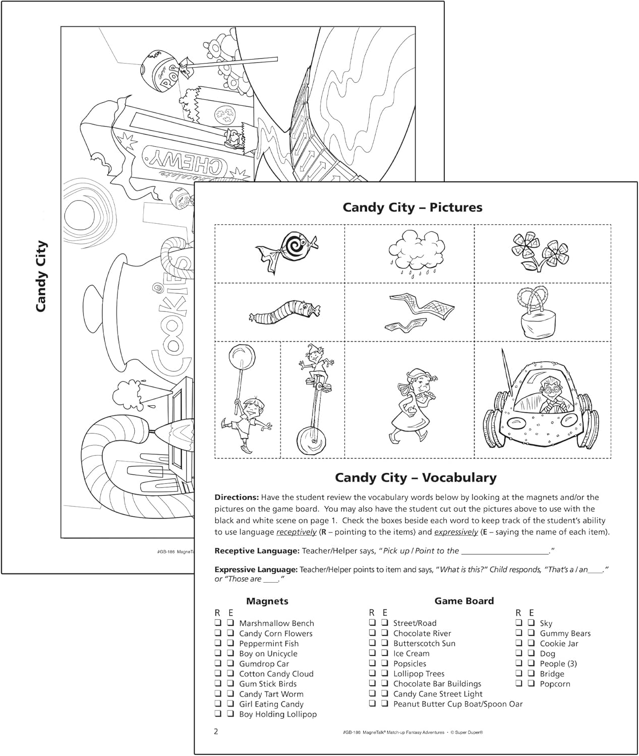 Super Duper Publications | Magnetic Fantasy Adventure Stories Match-Up Barrier Game | Educational Learning Resource for Children