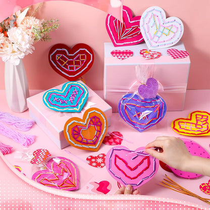 Capoda 9 Sets Lacing Cards Shoes Educational Threading Toy for Wooden Lacing Card Toys with Colorful Threads for Develop Imagination Early Education and Learning Activity(Shoes)