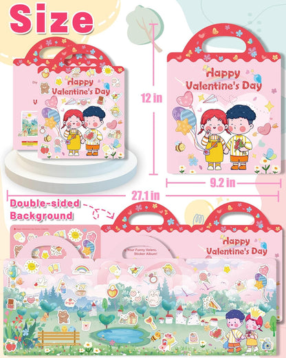 Halloween Sticker Books for Kids, Reusable Sticker Books for Toddlers, Halloween Travel Toys Acticities Crafts Birthday Gifts for Boys Girls Kids