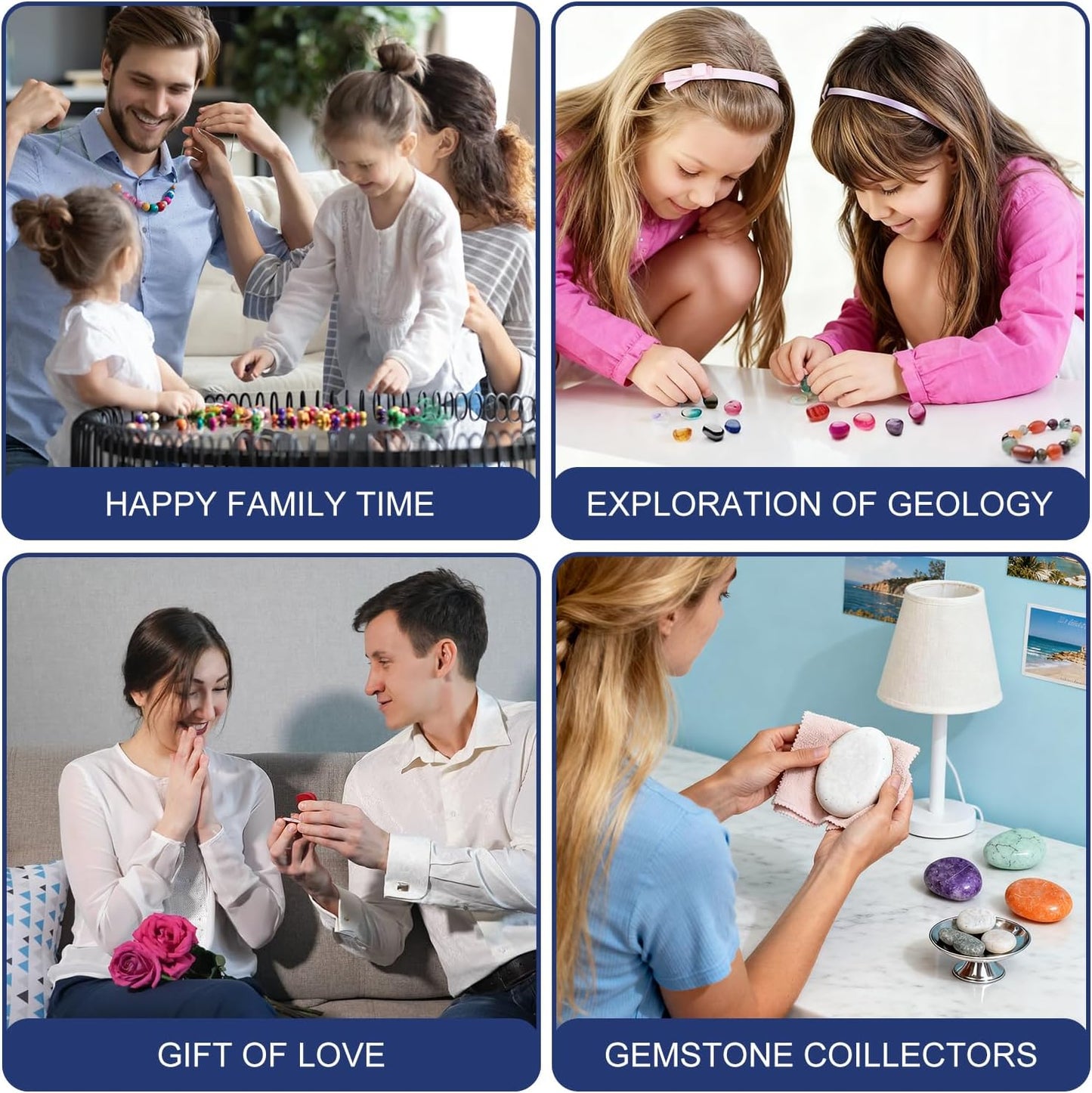 Fistone Rock Tumbler Kit - Noise-Reducing Rock Polisher for Kids & Adults | 5-Day Timer | Great STEM Gift for Young Rock Collectors & Geology Enthusiasts