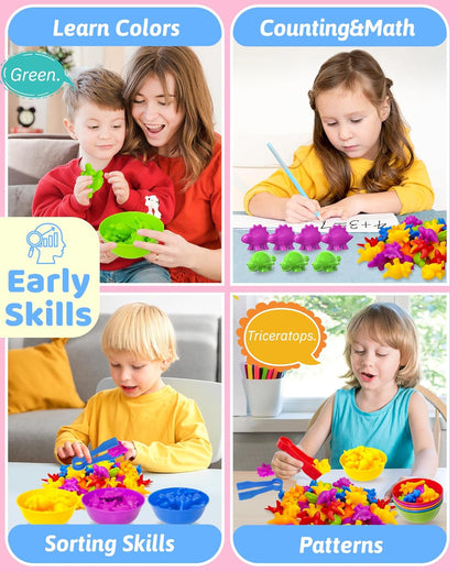 Oomloid Counting Animals Montessori Toys for 3 4 5 Years Old Boys Girls, Preschool Learning Activities Educational Sensory Toys Gifts for Kids Toddlers Ages 3-5, 4-8