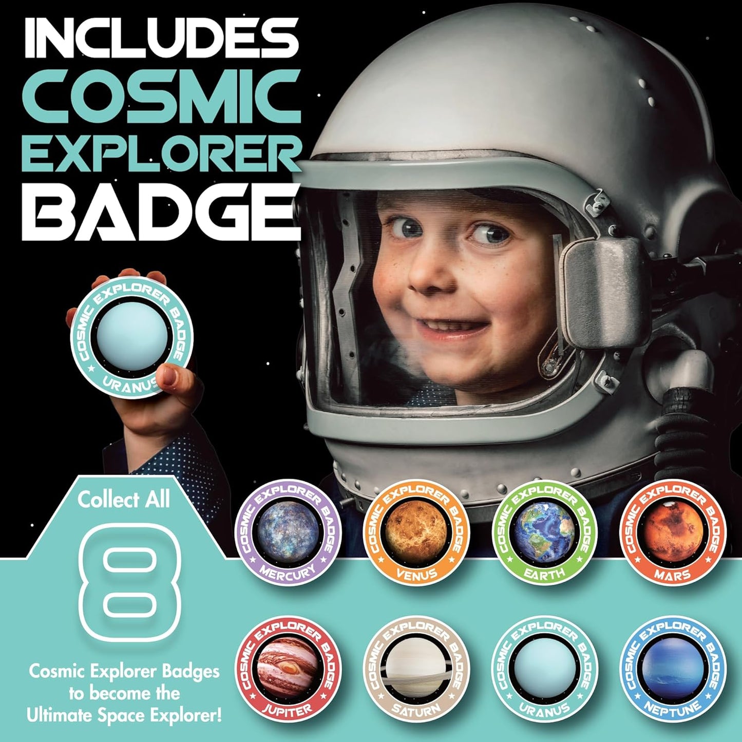 Cosmic Dig Kit by Big Discoveries - Explore The Planets of The Solar System with Gem & Fossil Excavation Kits for Kids | STEM Toy Science Dig Kits with Gemstones for Boys and Girls