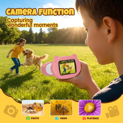 Handheld Digital Mini Microscope for Kids: 1000X 4K Portable Pocket 2.4" Screen Microscopes Toys STEM Electronic Learning Educational Science Kit 8-12 Birthday Gift 4 5 6 7 Year Old Boy Girl (Yellow)