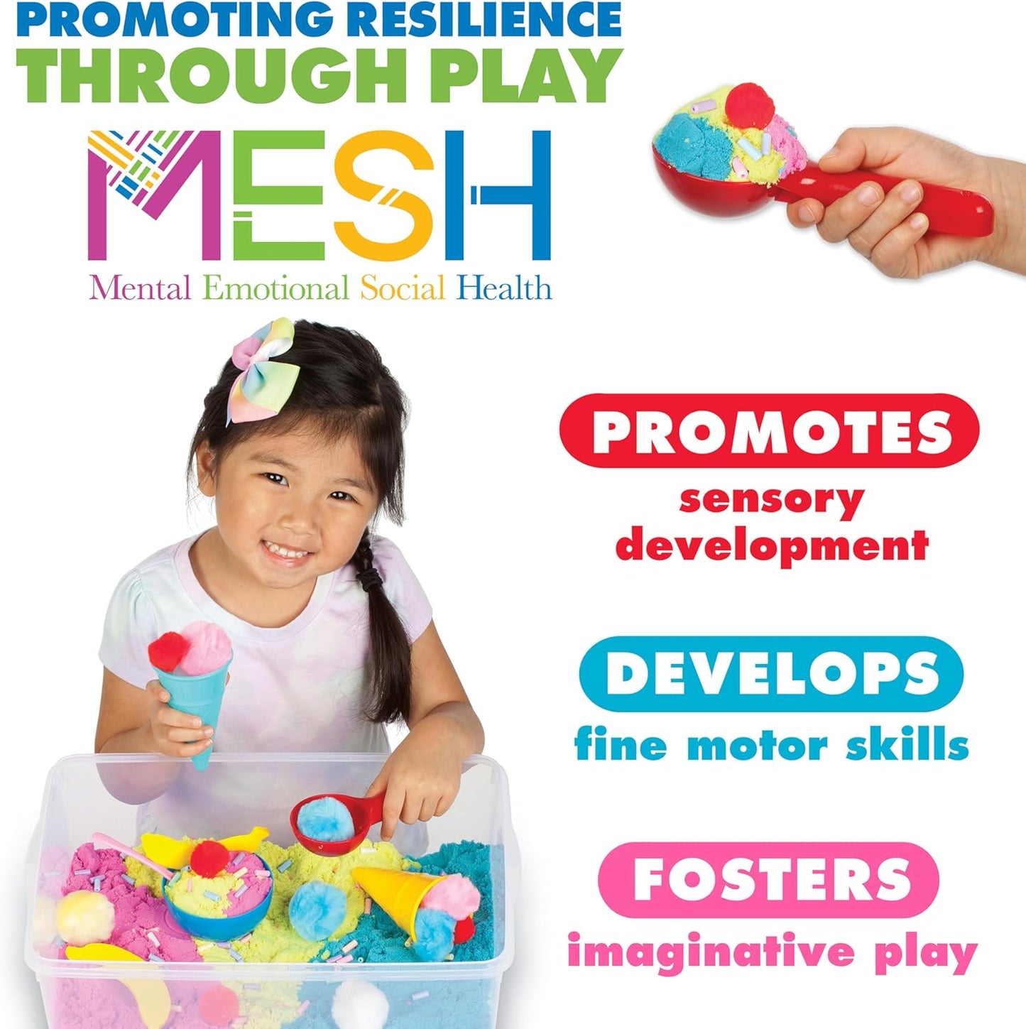 Creativity for Kids Sensory Bin: Dinosaur Dig - Toddler Sensory Toys, Sensory Bin Filler and Toddler Activities for Boys and Girls, Dinosaur Toys for Kids Ages 3-5+