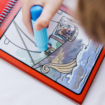 Melissa & Doug On The Go Water Wow! Mess Free Coloring Book, Reusable Water-Reveal Activity Pad, Vehicles, Travel Toys, Party Favors, for Toddlers & Kids Ages 3+ - FSC Certified