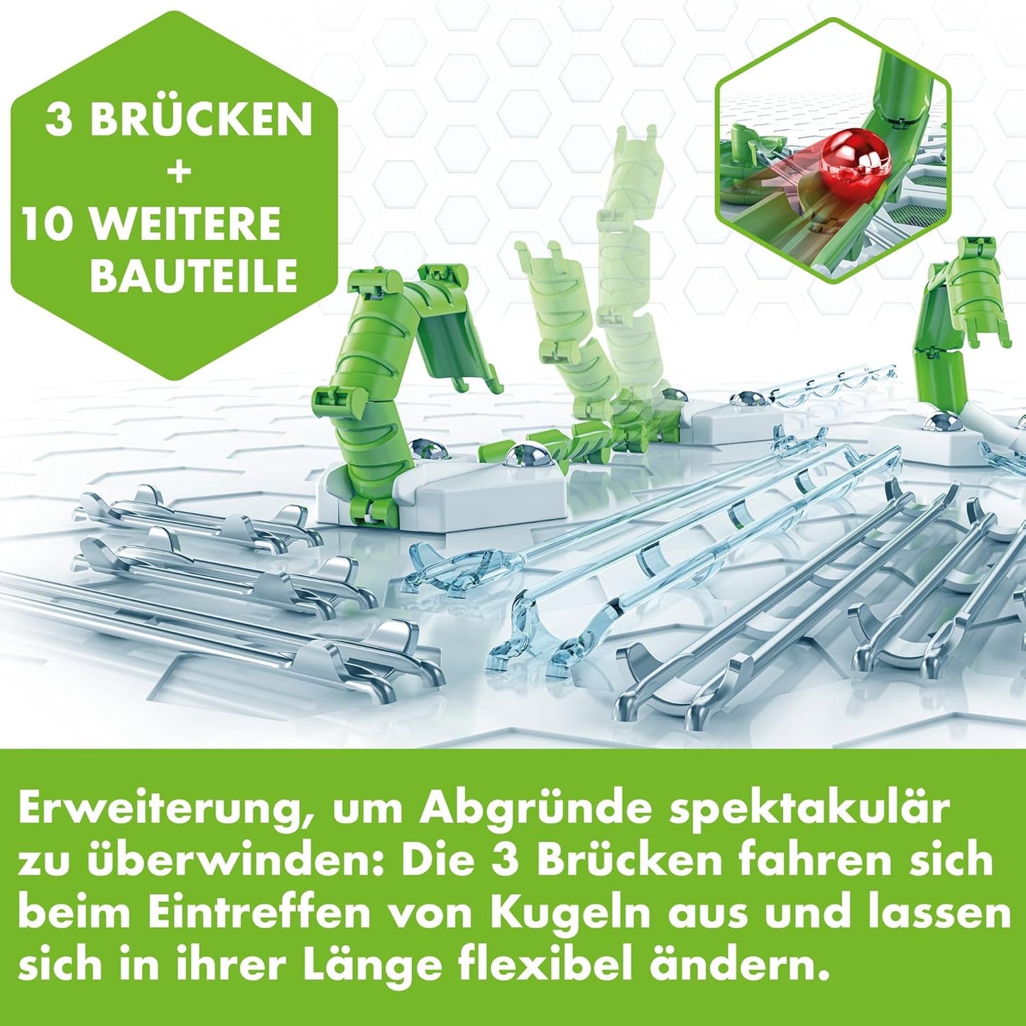 Ravensburger GraviTrax: Bridges Expansion Set | STEM Toy for Kids Ages 8 and Up | Compatible with All GraviTrax Systems | Ranked No.1 Marble Run System in The U.S