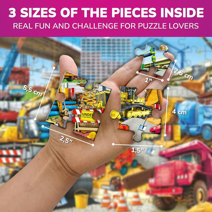 QUOKKA 100 Piece Puzzles for Kids Ages 4-6 – Floor Kids Puzzles Ages 6-8 Year Old – Toy for Learning Forest Animals for 8-10 yo – Jigsaw Toddler Game for Boy and Girl 3-5
