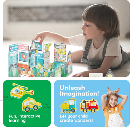 PicassoTiles Magnet Tiles Magnetic Building Blocks Aquarium Marine Animal Theme Set with 8 Character Action Figures Shark Crab Turtle STEM Toys Construction Preschool Toddlers Kids Boys Girls 3+ PTQ15