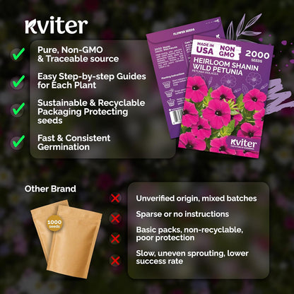 KVITER 5,500 Fairy Bouquet Mix Snapdragon Seeds for Planting (Linaria Maroccana) – Known as Toadflax, Heirloom & Organic – Flower Seeds to Plant Outside & Inside – Garden, Containers, Borders, Beds