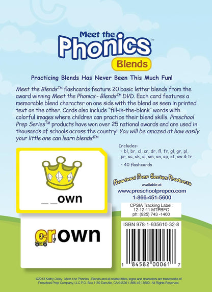 Meet The Phonics Blends - Flashcards