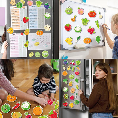 Magnetic Letters and Numbers for Fridge, Cute Colorful Animal Alphabet 26 Uppercase Letters 0-9 Numbers, Fridge Magnets Set for Learning Spelling Girls