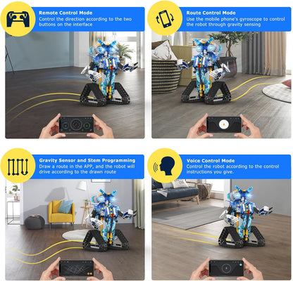 Robot Toys for 8-16 Year Old Boys Girls Kids with APP or Remote Control Science Programmable Building Block Kit, STEM Projects Educational Birthday Gifts
