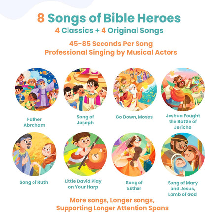 GO GO Bible Story Songs: 10 Toddler Songs, Christian Toys for Toddlers 3-5, Sound Books for Toddlers 1-3