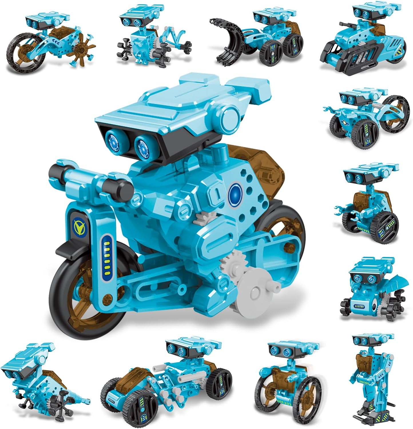Jiakora 12-in-1 STEM Robot Kit Toys for Kids 8-12 12-16, DIY Robot Building Educational STEM Science Kits for Kids Age 8-12 12-16, 8 9 10 11 12 13 14 15 16 Year Old Boy Birthday Gifts