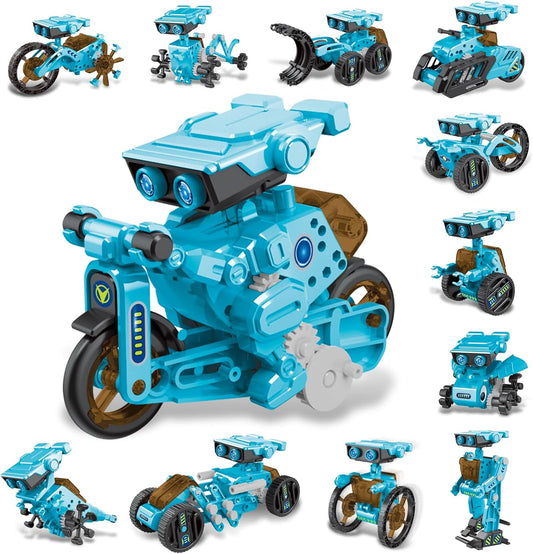 Jiakora 12-in-1 STEM Robot Kit Toys for Kids 8-12 12-16, DIY Robot Building Educational STEM Science Kits for Kids Age 8-12 12-16, 8 9 10 11 12 13 14 15 16 Year Old Boy Birthday Gifts