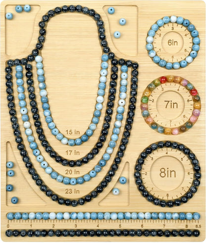 Petoysoso Bead Boards for Jewelry Making, Bamboo Beading Board for Bracelet & Necklace, Jewelry Making Supplies,Bead Tray Supplies