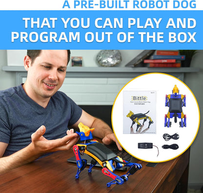 Petoi Programmable Robot Dog Bittle X V2 Lite Servo (Pre-Assembled) | Coding Smart Robot Dog Kit, Voice Controlled, Quadruped Interactive Robot for Kids, Open Source, STEM & Robotics Education