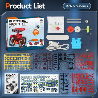 Jiakora 12-in-1 STEM Robot Kit Toys for Kids 8-12 12-16, DIY Robot Building Educational STEM Science Kits for Kids Age 8-12 12-16, 8 9 10 11 12 13 14 15 16 Year Old Boy Birthday Gifts