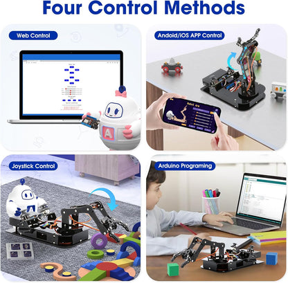 Biped Robot Kit STEM Toys Science Kit for Kids, Bionic Bipedal Robotics Programmable Coding Crafts Set for Arduino ESP32, Birthday Gift for Age 8-12 Boys Girls Teens