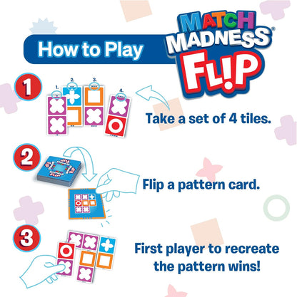 FoxMind Match Madness Board Game, Visual Recognition Matching Board Game, Family Puzzle Game to Develop Kids Problem Solving Skills