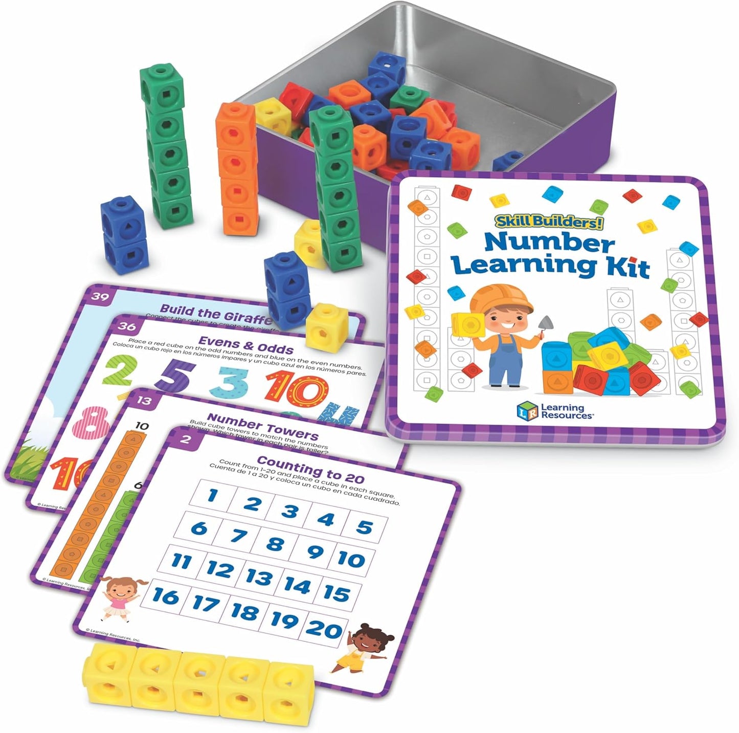 Learning Resources Skill Builders! First Grade Addition and Subtraction - Math Manipulatives, Number Recognition Skills, Classroom Must Haves, Teaching Materials, Back to School Essentials