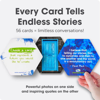 We! Connect Cards - Conversation Cards to Build Trust & Connection - Ideal Office Games, Ice Breakers & Educational Team Building Games - Featured by TEDx (60 Color-Coded Pieces)