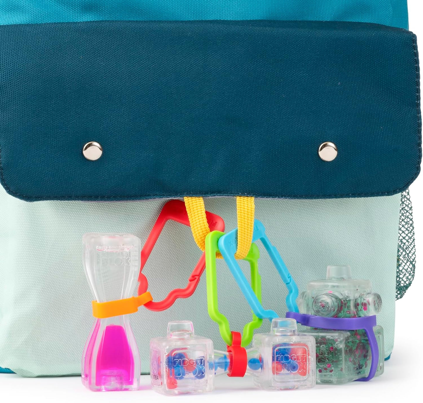 Goliath Fidget Blox 3 Pack with Backpack Clip (Amazon Exclusive) | Sound, Touch, Vision Sensory Fidget Toys | from The Makers of Jelly Blox | Safe & Reliable | Ages 5+
