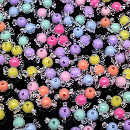 200g+ Candy Bulk Assorted Cute Kandi Beads for Jewelry Making, Bracelet Making Kit, Craft Supplies Charm Beads(Mixed II)