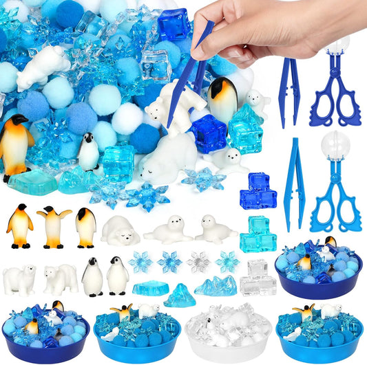 135 Pcs Christmas Gingerbread Man Sensory Bin Items Christmas Candy Counting Sorting Sensory Bin Filler Fine Motor Toys Gingerbread Man Counts for Kids Xmas Counting Toys for Preschool