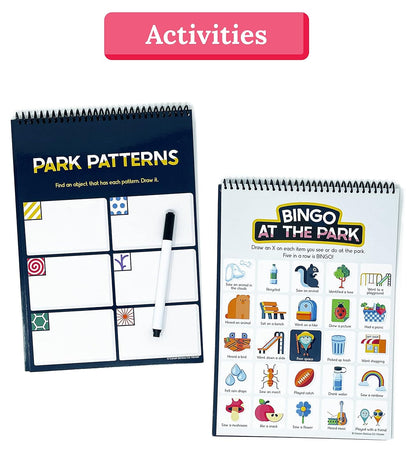 Carson Dellosa Explore Galore: Wipe Clean National Parks Book of Activities, Dry Erase Workbook With Puzzles, Bingo, Stickers, Flash Cards, Field Journal, and More, Ages 7 and Up