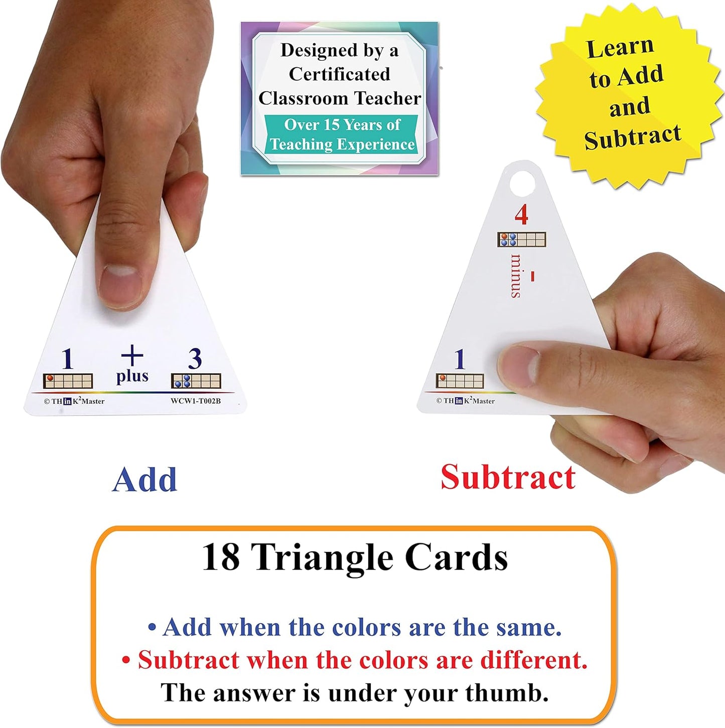 Think2Master Alphabet, Numbers & Words. Book & Flash Cards - Read & Write, Count & Add